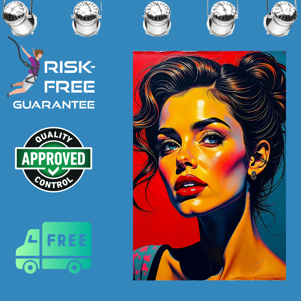 Pop Art PORTRAIT No 10 Original Wall Art Decor Beauty Design Home Affordable Long Lasting Gift