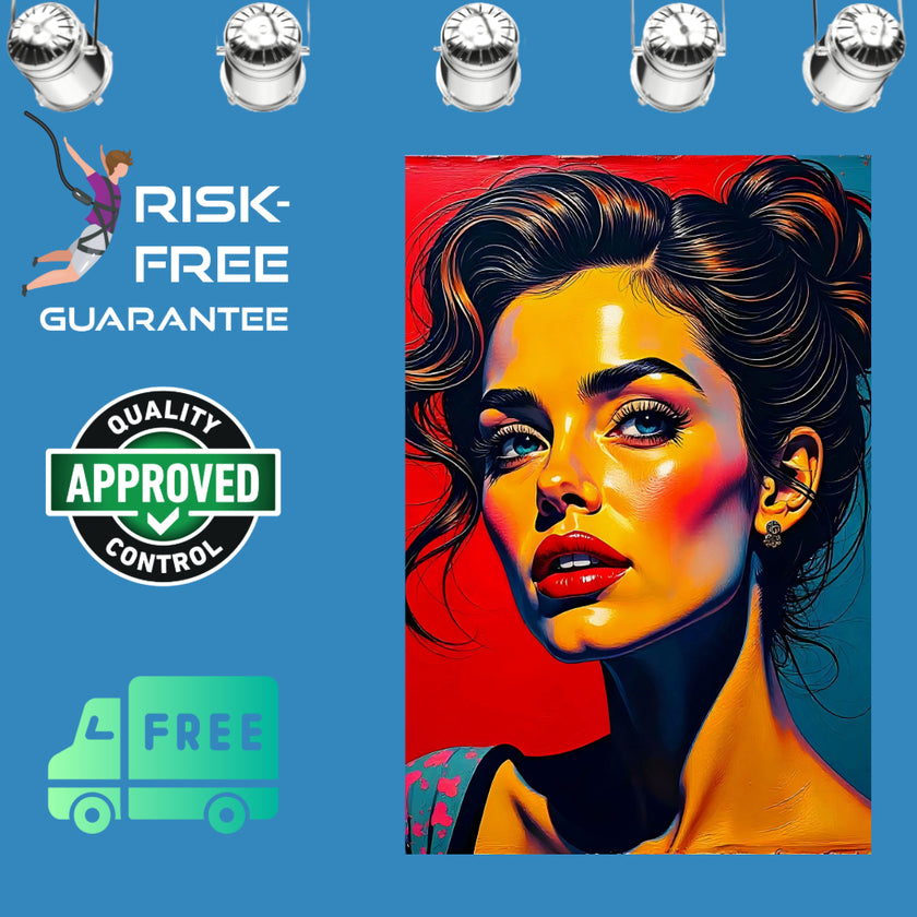 Pop Art PORTRAIT No 10 Original Wall Art Decor Beauty Design Home Affordable Long Lasting Gift