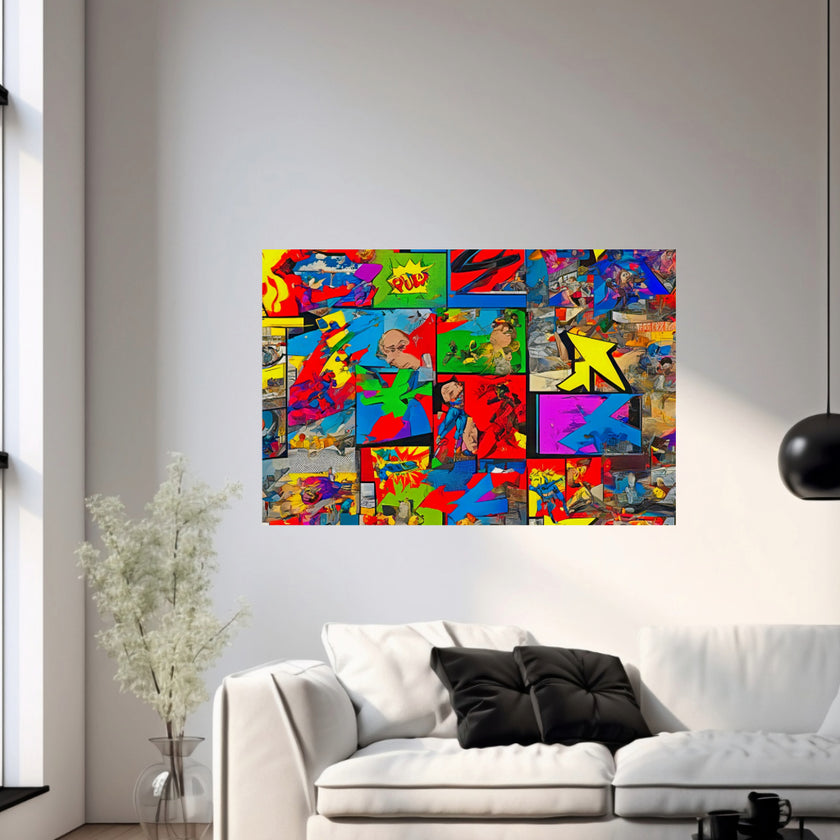 ENTERTAINMENT Original Wall Art Decor Pop Art Collection Peel & Stick Affordable Long Lasting Home Design Gift