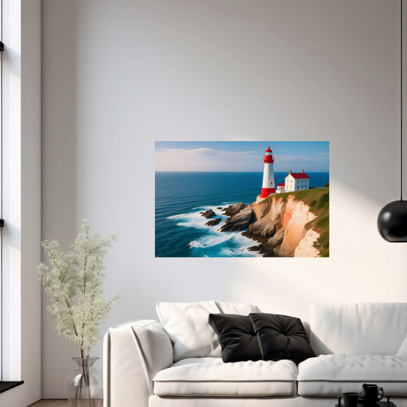 Beach Collection LIGHTHOUSE Original Wall Art Decor Peel & Stick Affordable Long Lasting Home Design Gift