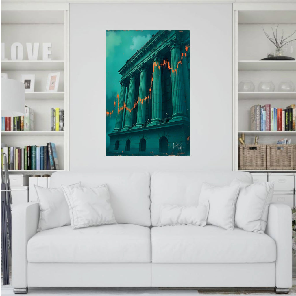 Abstract UP Wall Art Decor Peel & Stick Removable Repositionable Frameable Home Decor Gift