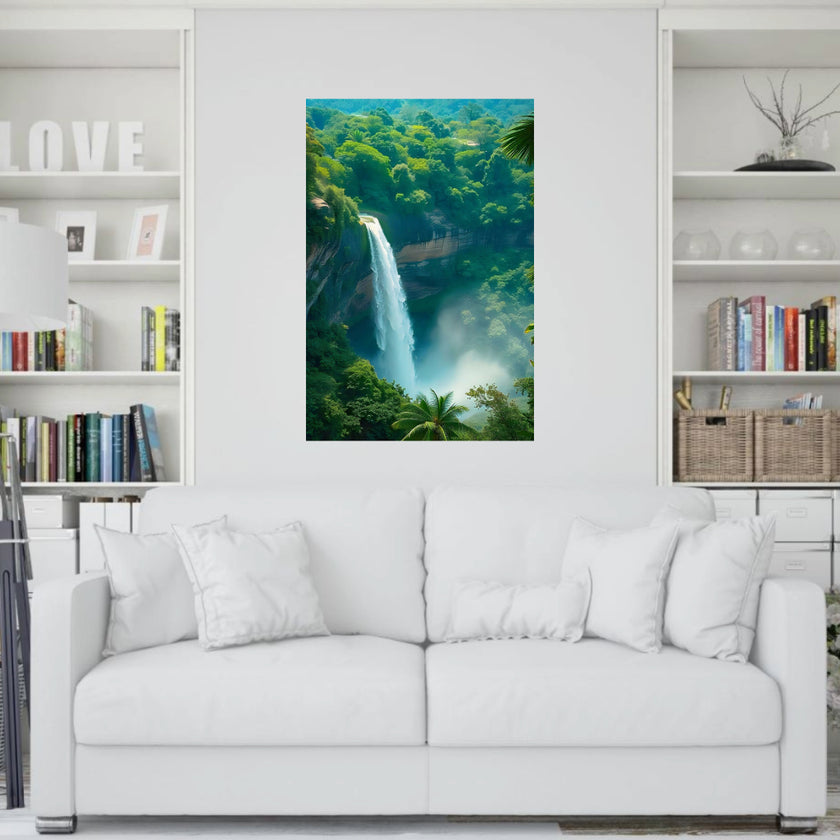 Landscape WATERFALL Original Wall Art Decor Beauty Design Home Affordable Long Lasting Gift