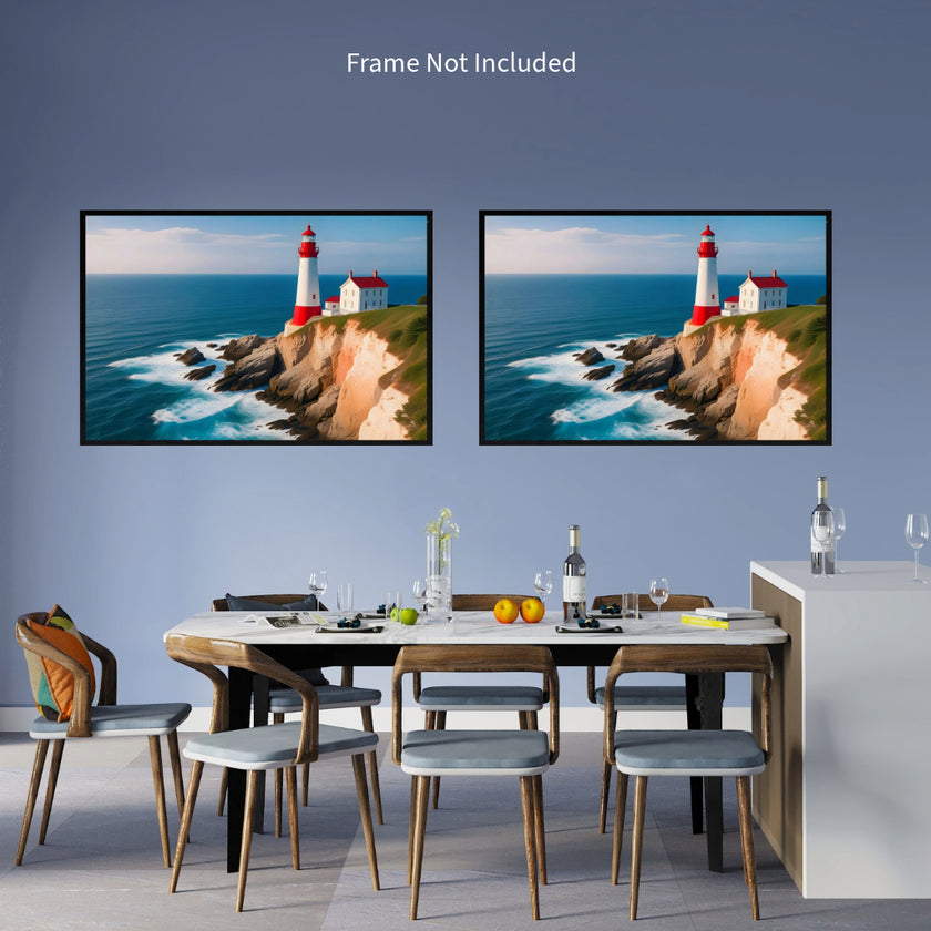 Beach Collection LIGHTHOUSE Original Wall Art Decor Peel & Stick Affordable Long Lasting Home Design Gift