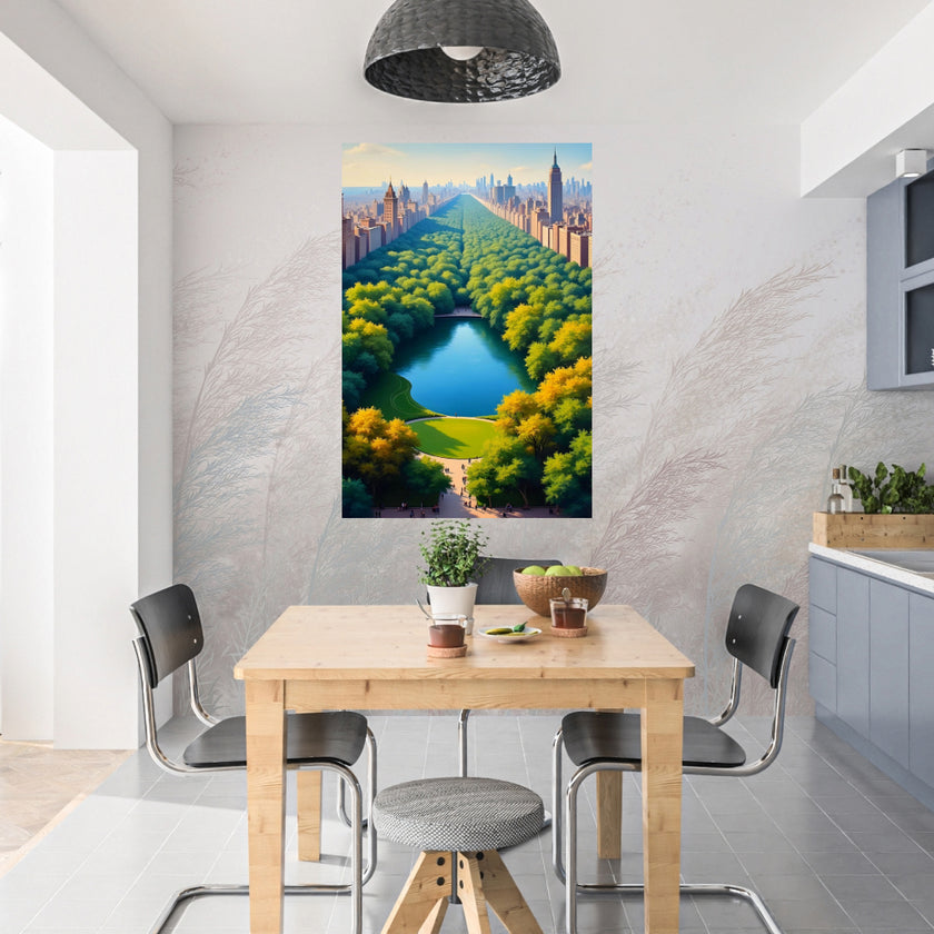 Green PLANTATION Wall Art Decor Peel & Stick Removable Repositionable Frameable Home Decor Gift