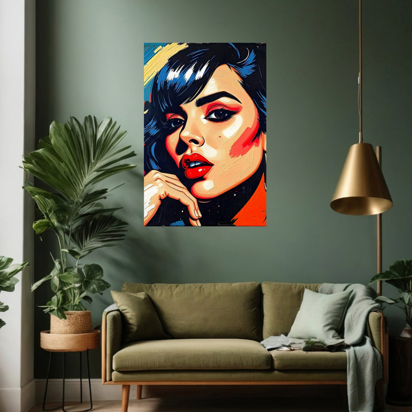 Pop Art PORTRAIT No 8 Original Wall Art Decor Beauty Design Home Affordable Long Lasting Gift