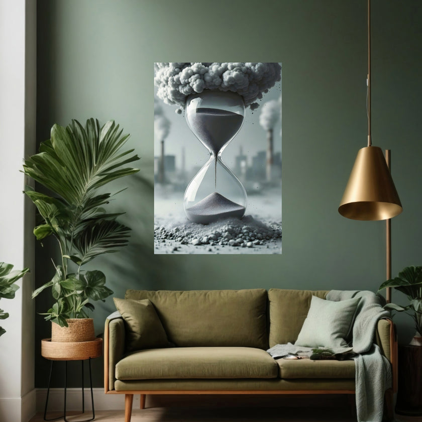 TIME BOMB Original Wall Art Decor Blue Beauty Design Home Affordable Long Lasting Gift