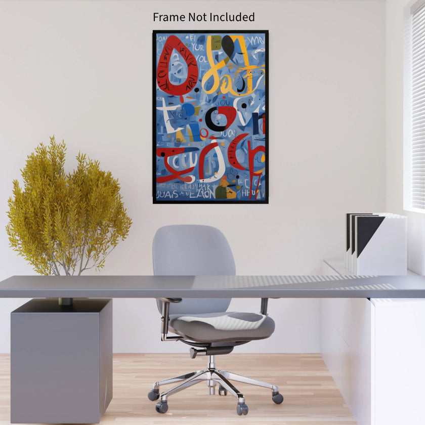 Inspired Abstract THANK YOU #2 Wall Art Astrology Decor Peel & Stick Removable Repositionable Frameable Home Decor Gift
