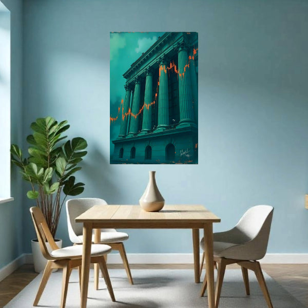Abstract UP Wall Art Decor Peel & Stick Removable Repositionable Frameable Home Decor Gift