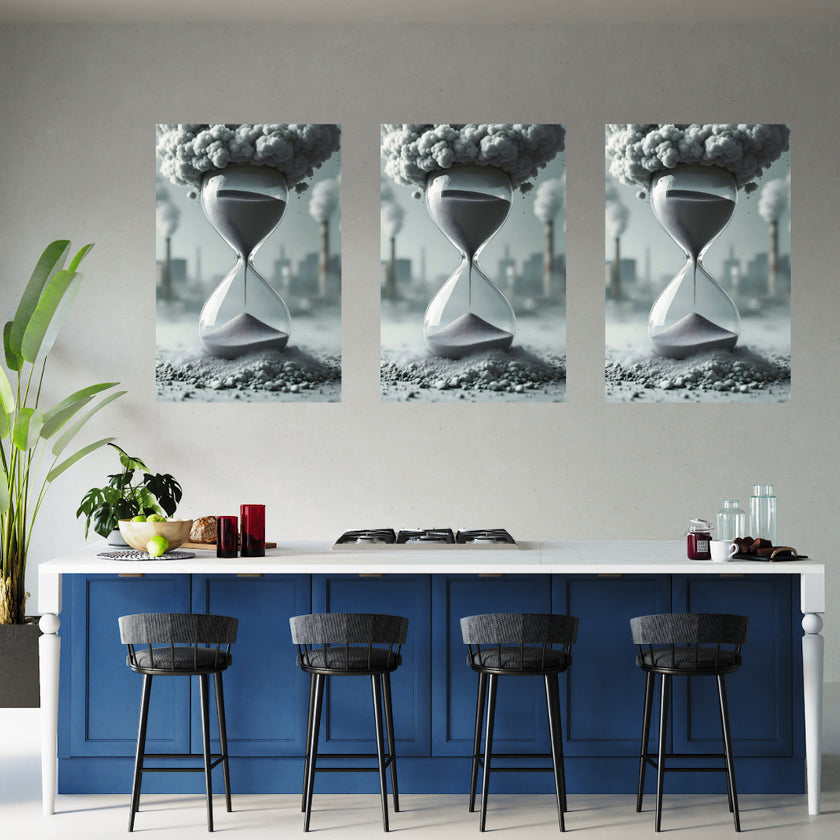 TIME BOMB Original Wall Art Decor Blue Beauty Design Home Affordable Long Lasting Gift