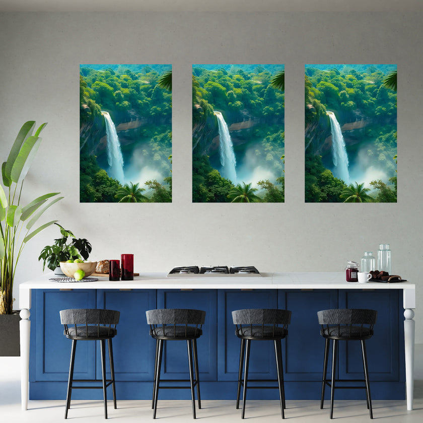 Landscape WATERFALL Original Wall Art Decor Beauty Design Home Affordable Long Lasting Gift