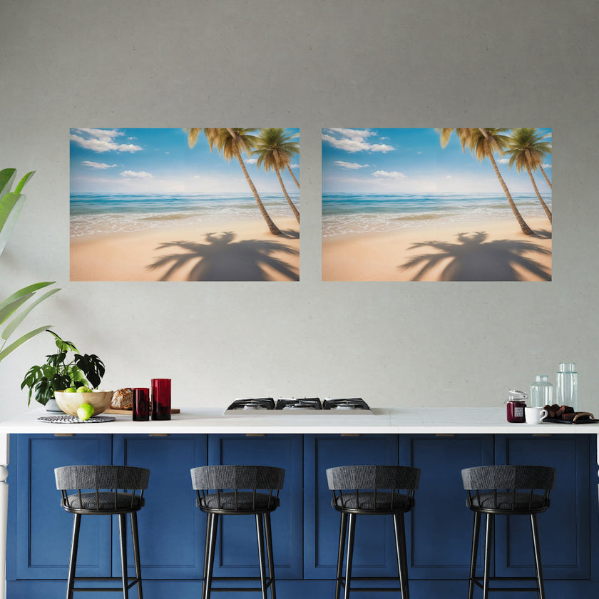 OCEAN BEACH Original Wall Art Decor Peel & Stick Affordable Long Lasting Home Design Gift