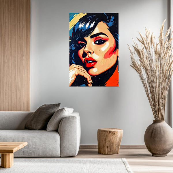 Pop Art PORTRAIT No 8 Original Wall Art Decor Beauty Design Home Affordable Long Lasting Gift