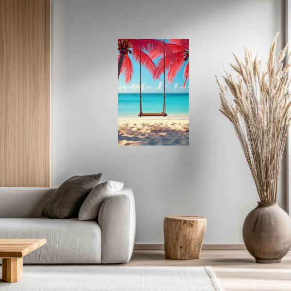 SWING BEACH Original Wall Art Decor Blue Beauty Design Home Affordable Long Lasting Gift