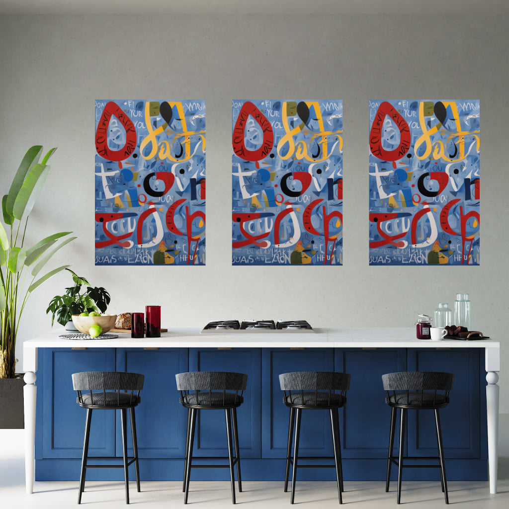 Inspired Abstract THANK YOU #2 Wall Art Astrology Decor Peel & Stick Removable Repositionable Frameable Home Decor Gift