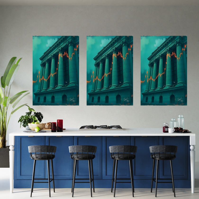 Abstract UP Wall Art Decor Peel & Stick Removable Repositionable Frameable Home Decor Gift
