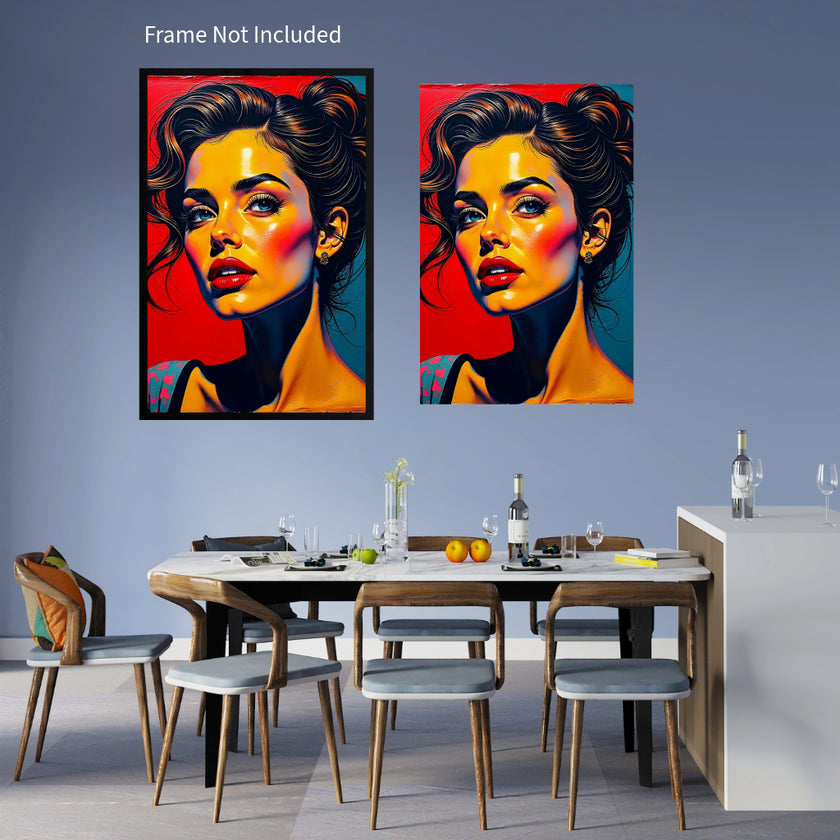 Pop Art PORTRAIT No 10 Original Wall Art Decor Beauty Design Home Affordable Long Lasting Gift