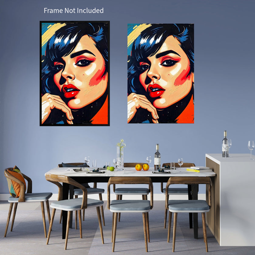 Pop Art PORTRAIT No 8 Original Wall Art Decor Beauty Design Home Affordable Long Lasting Gift