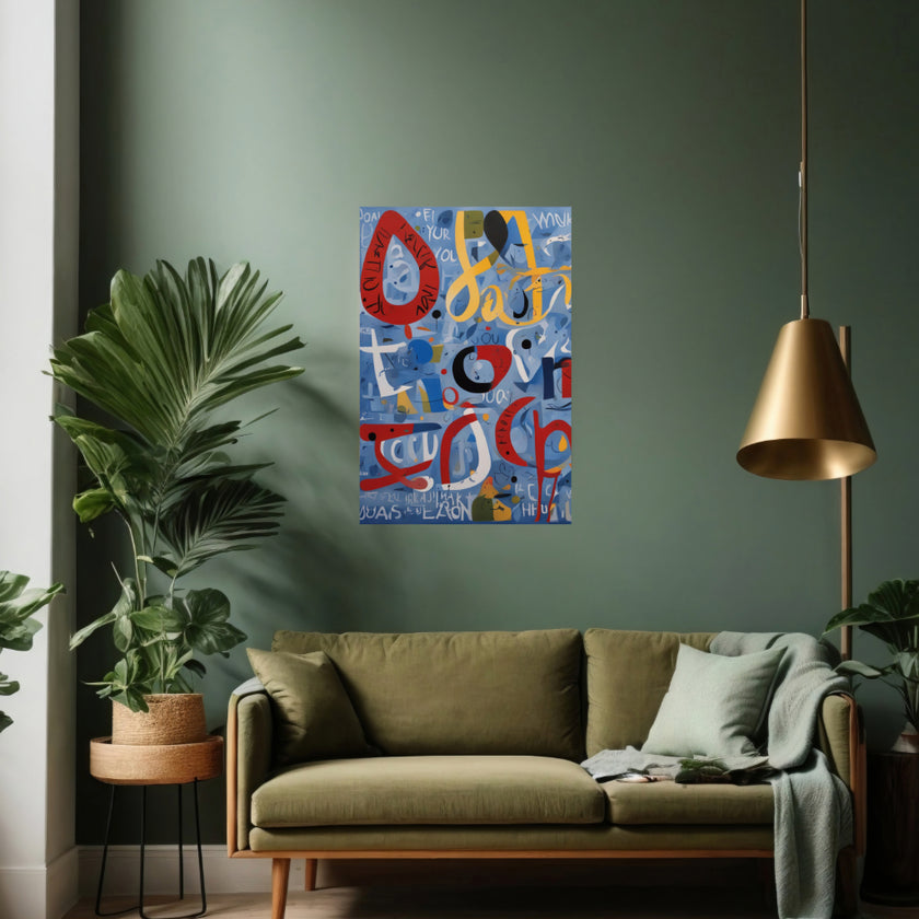 Inspired Abstract THANK YOU #2 Wall Art Astrology Decor Peel & Stick Removable Repositionable Frameable Home Decor Gift