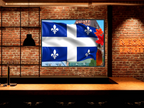 Wall Art CANADA QUEBEC Flag Canvas Print Painting Original Giclee + Frame Love Nice Beauty Fun Design Fit House Home Office Gift Ready Hang Living