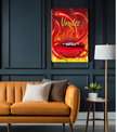 Wall Art RED HOT Canvas Print Art Deco Painting Giclee 24x32 Gallery Wrap Love Hot Chili Pepper Food