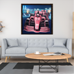 Wall Art RACE CAR F1 Indy  Sport Canvas Print Painting Original Giclee + Frame Love Nice Beauty Fun Design Fit Hot House Home Office Gift Ready Hang