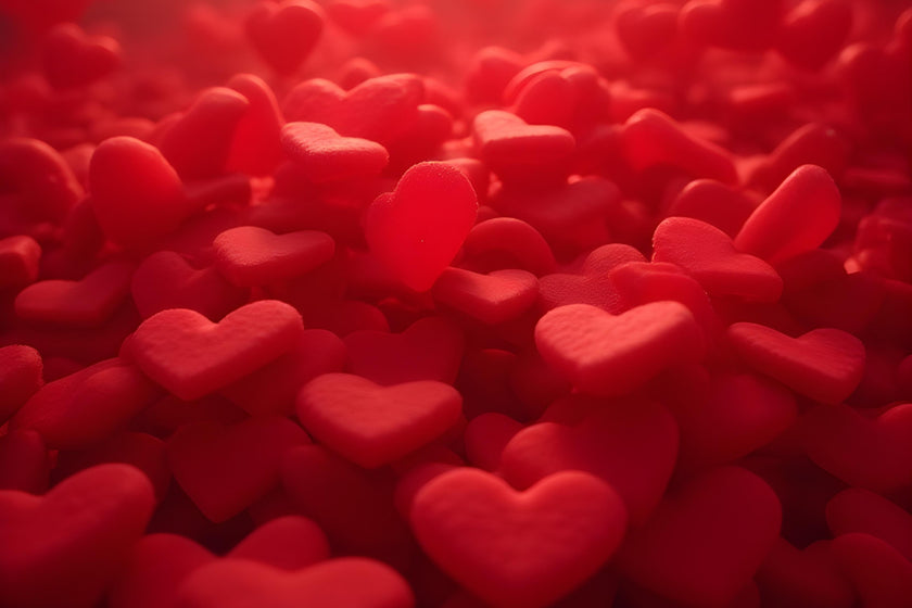 RED HEARTS Personalizable 36