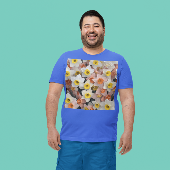 T-Shirt DAFFODILS Flower Collection Unisex Adult Size Fun Hot Modern Abstract Original Design Art Print Fit People Love