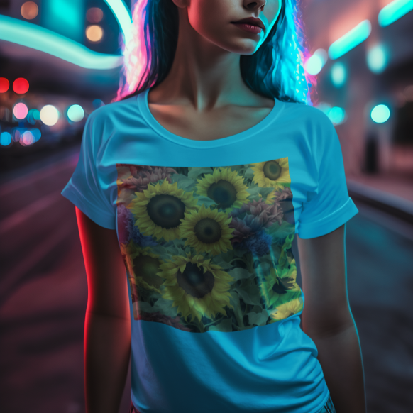 t-shirt sunflower
