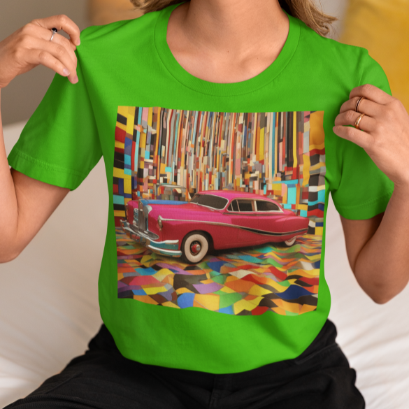T-Shirt Pop Art #1 WE NEED A CAR Unisex Adult Size Fun Hot Modern Abstract Original Design Art Print Fit People Love