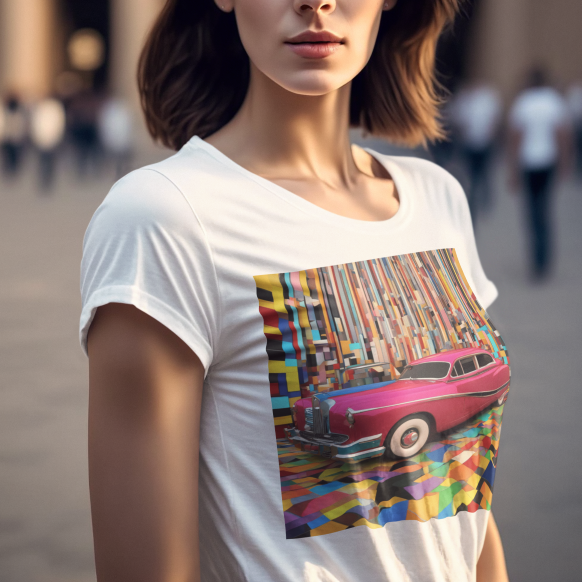T-Shirt Pop Art #1 WE NEED A CAR Unisex Adult Size Fun Hot Modern Abstract Original Design Art Print Fit People Love