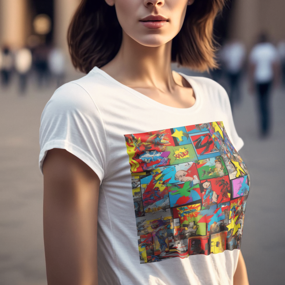 T-Shirt Pop Art MOVIES Unisex Sizes Fun Beauty Jersey Tee Love Art Deco Collection Work Party Home Living Style Love Gift Modern Abstract