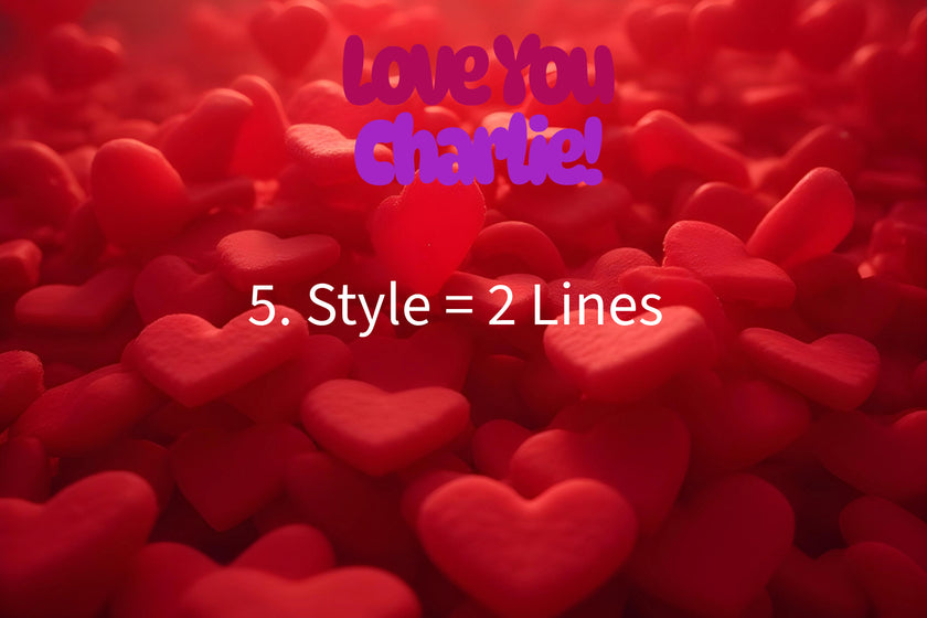 RED HEARTS Personalizable 36