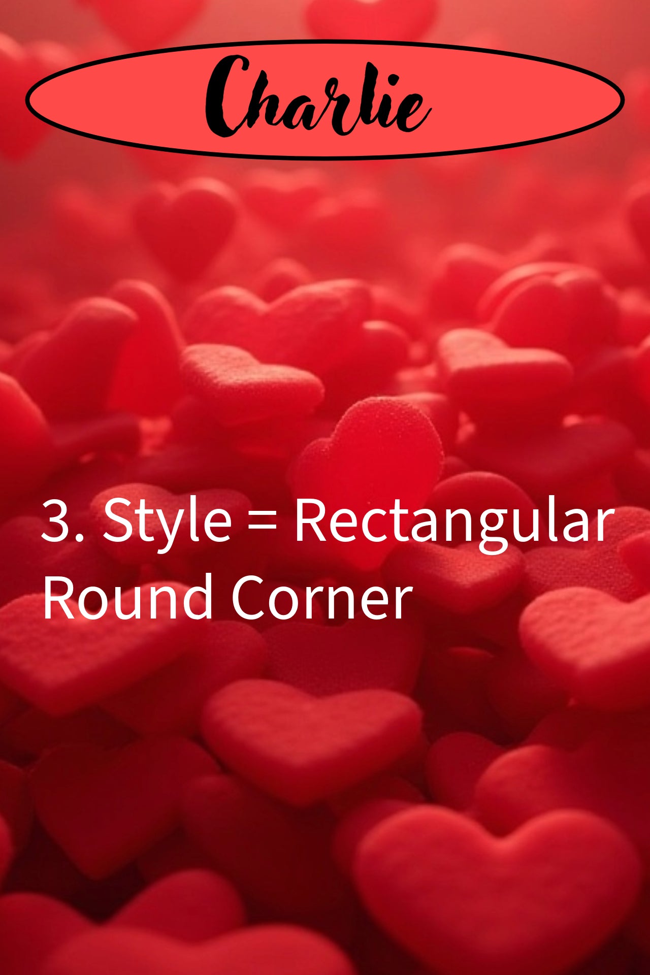 RED HEARTS Personalizable 24