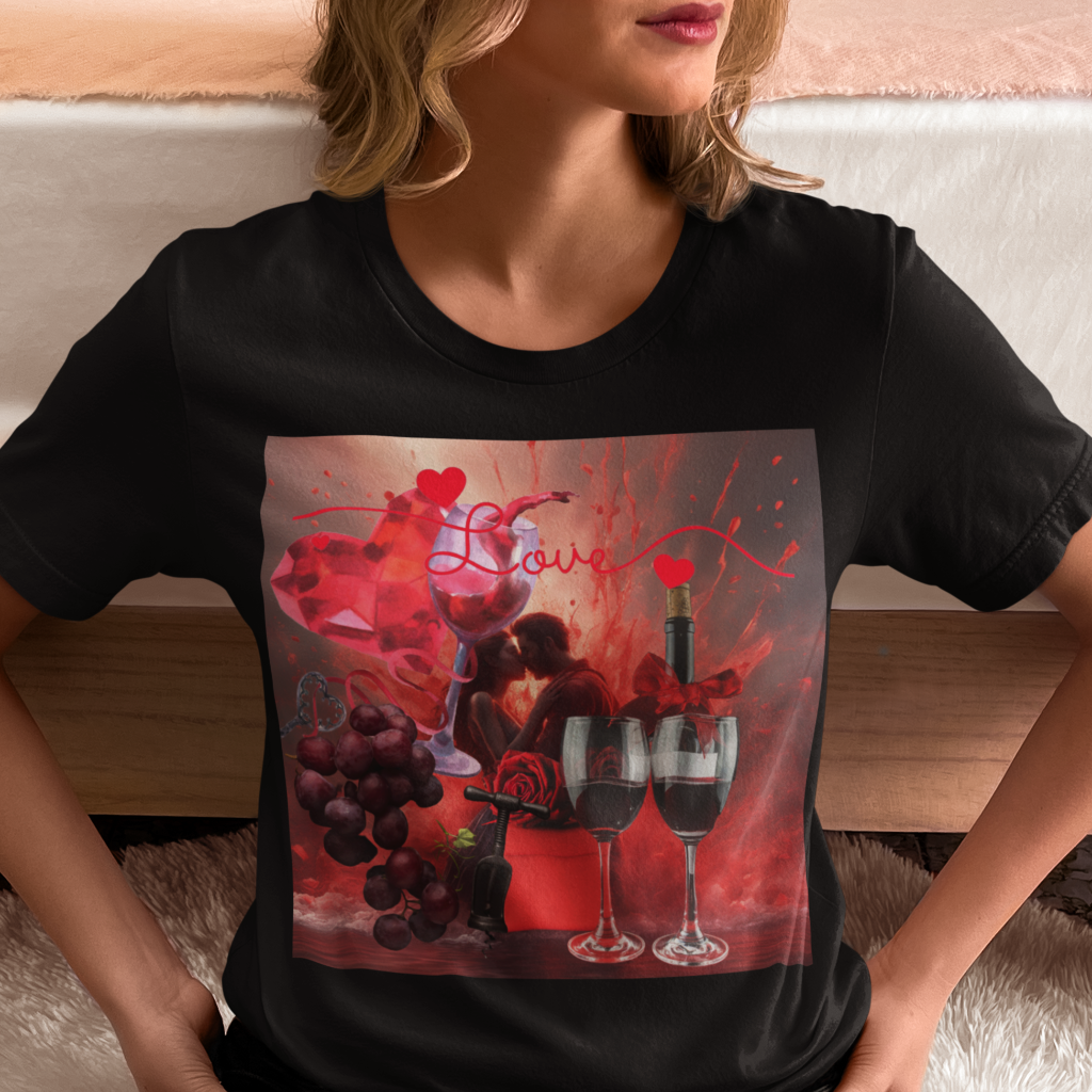 Red wine t-shirt