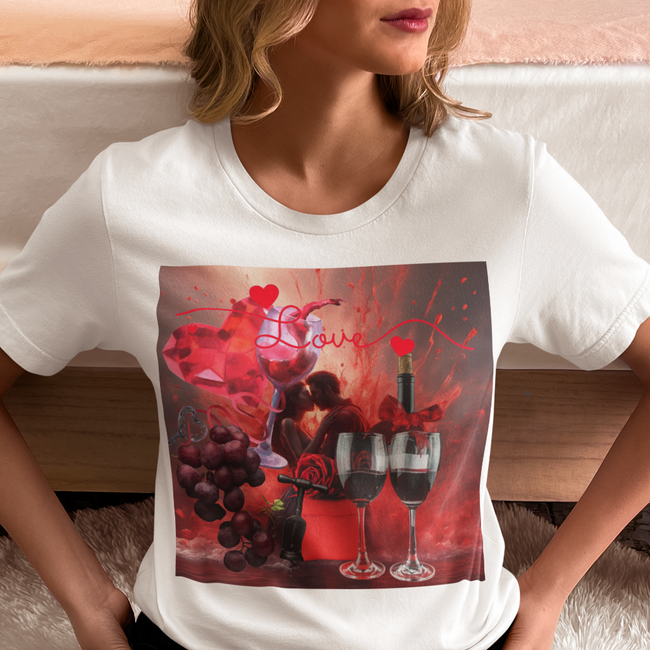 t-shirt red wine