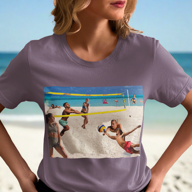 T-Shirt BEACH VOLLEYBALL Sport Fun Beauty Art Beach Design Shirt Jersey Short Sleeve Style Tee Fit for Party Gift for Her Him Happy People