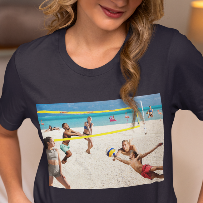 T-Shirt BEACH VOLLEYBALL Sport Fun Beauty Art Beach Design Shirt Jersey Short Sleeve Style Tee Fit for Party Gift for Her Him Happy People