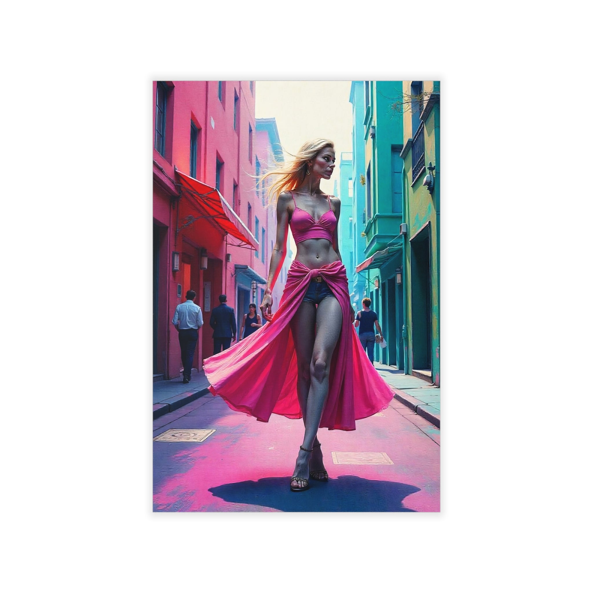 CITY MODEL No 3 Portrait  Original Wall Art Decor Beauty Design Home Affordable Long Lasting Gift