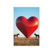LOVE HORSES Wall Art Decor Peel & Stick Removable Repositionable Frameable Home Decor Gift