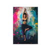 YOGA TREE POSE Wall Art Decor Peel & Stick Removable Repositionable Frameable Home Decor Gift