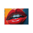 Pop Art LIPS Wall Art Decor Peel & Stick Removable Repositionable Frameable Affordable Home Decor Gift