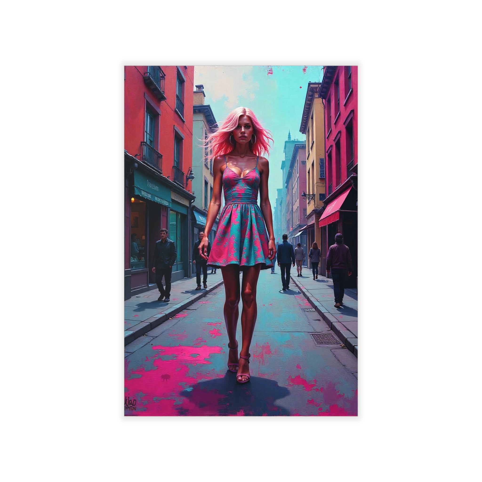 CITY MODEL Portrait  Original Wall Art Decor Beauty Design Home Affordable Long Lasting Gift