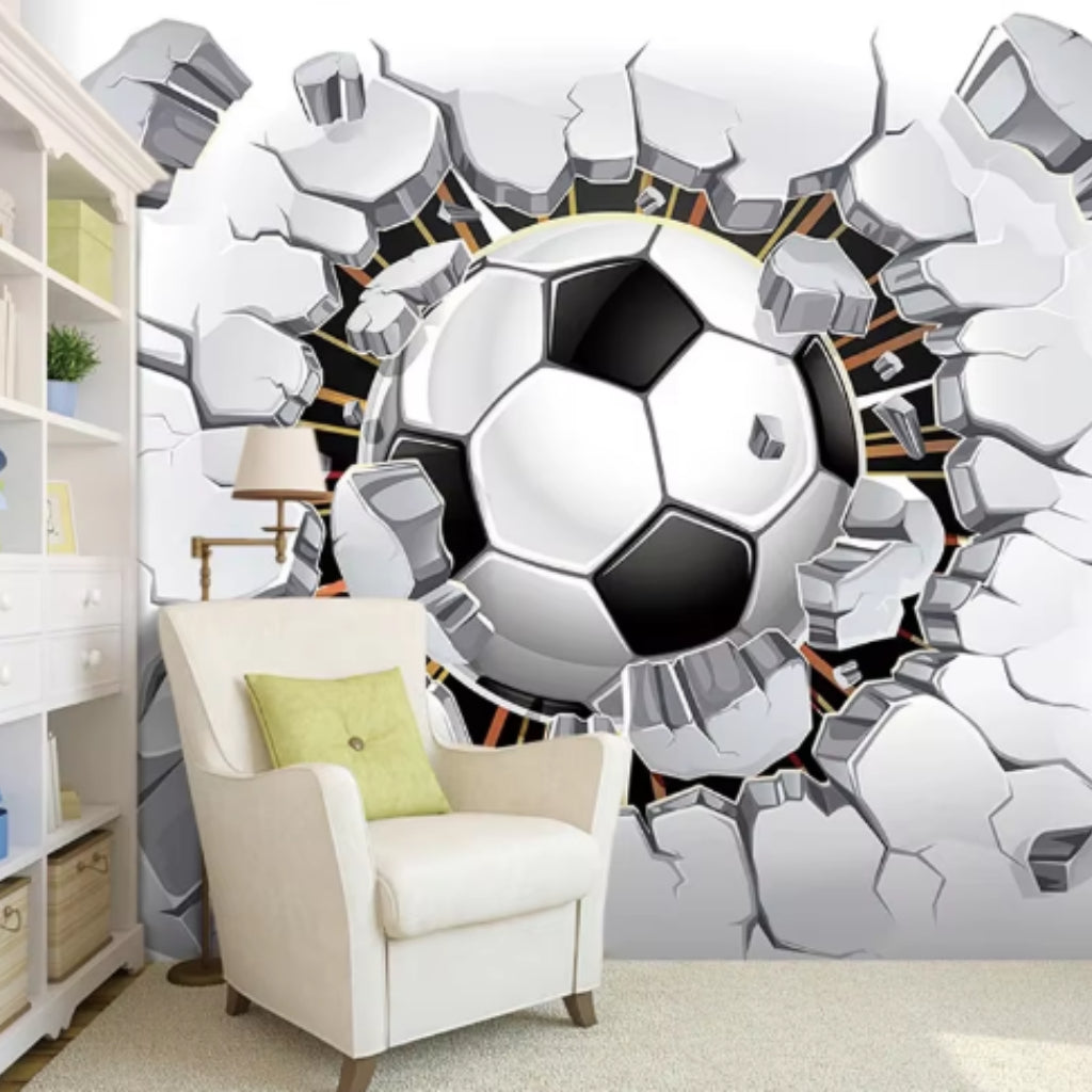 Wallcovering Soccer Football #14 | Modern 3D | 9+ Sizes