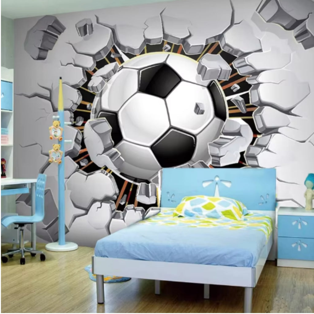 Wallcovering Soccer Football #14 | Modern 3D | 9+ Sizes