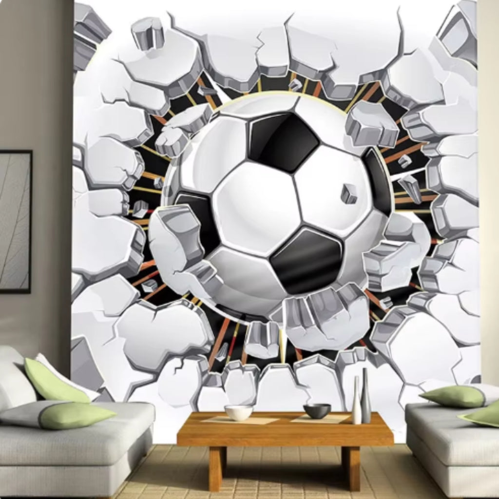 Wallcovering Soccer Football #14 | Modern 3D | 9+ Sizes