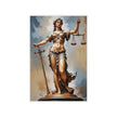 LAW - LADY JUSTICE Wall Art Decor Peel & Stick Removable Repositionable Frameable Home Decor Gift