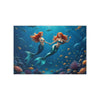 Beach MERMAIDS Original Wall Art Decor Peel & Stick Affordable Long Lasting Home Design Gift