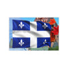 QUEBEC FLAG Original Wall Art Decor Flag Collection Peel & Stick Affordable Long Lasting Home Design Gift