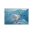 Wall Art Decor Peel & Stick Removable Repositionable Decal SWAN Affordable Home Decor Gift