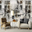 B &W Building Mural Wallcovering #32 | 9+ Sizes | 7 Materials